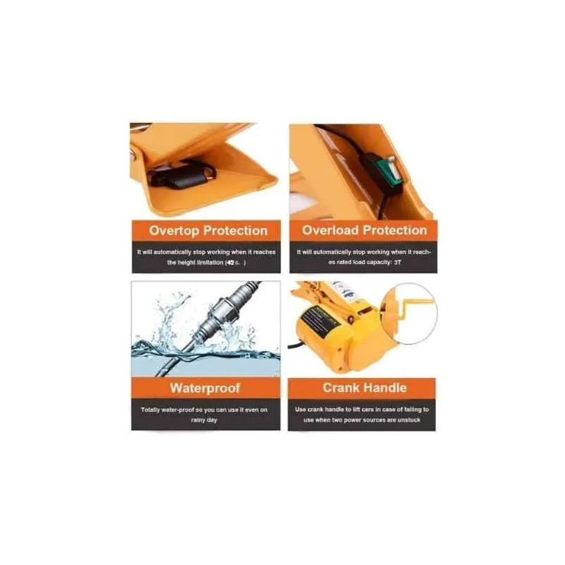 Voltz TY42 3 Ton 12V Scissor Lift Jack image-5