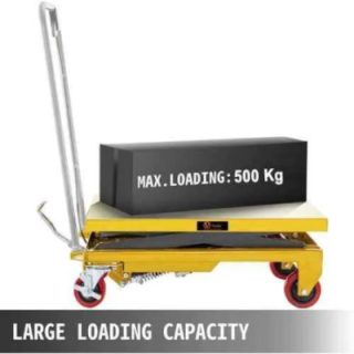 Voltz VZ-HT-500 500kg Manual Scissor Lift Table Trolley image-1