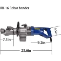 Voltz RB-16 900W Hydraulic Rebar Bender image-2