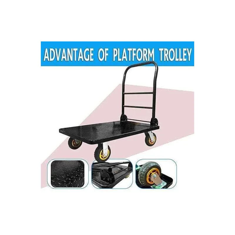 Voltz VZ-VPH-500 500kg Foldable Steel Platform Hand Trolley image-1