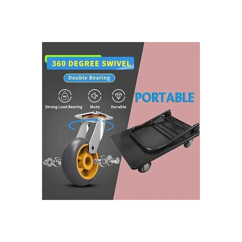 Voltz VZ-VPH-500 500kg Foldable Steel Platform Hand Trolley image-3