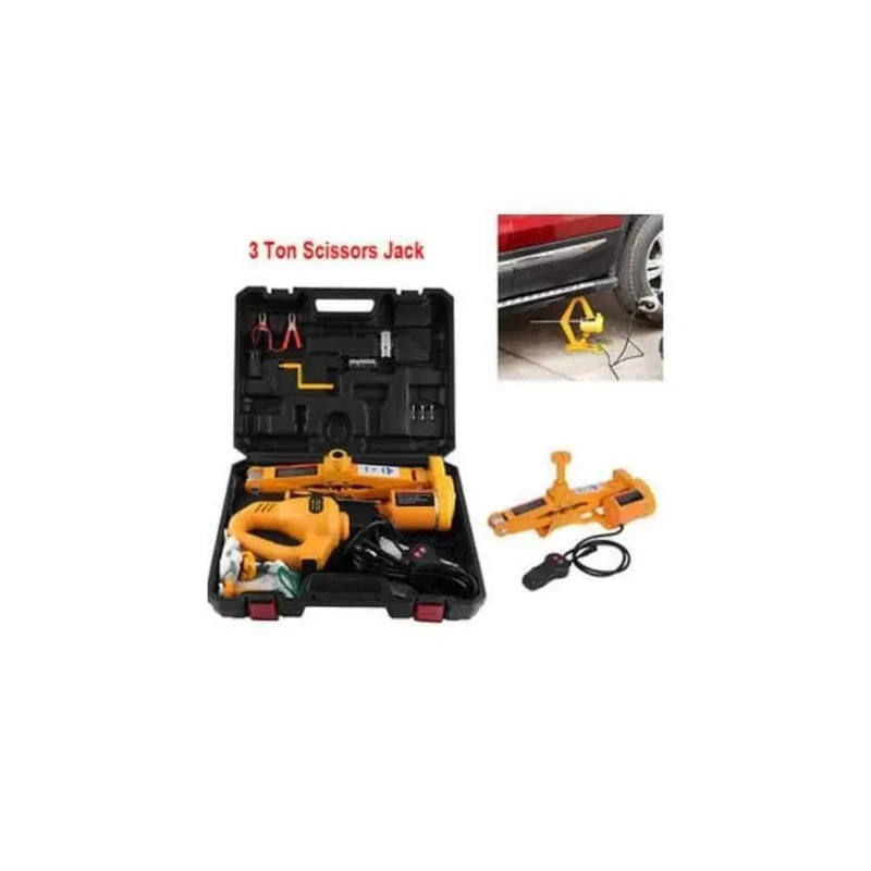 Voltz TY42SP 12V 3 Ton Electric Scissor Jack Kit image-4