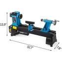 Voltz VZ-WL-2.0 550W Digital Readout Wood Lathe Machine image-3