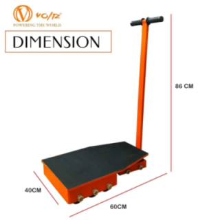 Voltz VZ-CRD-24 24 Ton Alloy Steel Industrial Cargo Trolley image-1