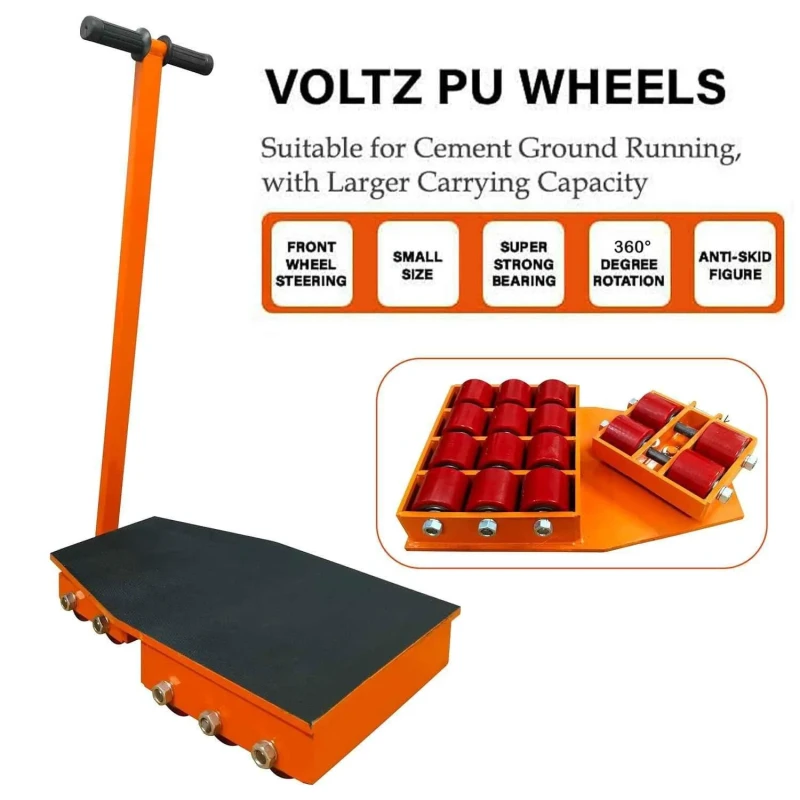 Voltz VZ-CRD-24 24 Ton Alloy Steel Industrial Cargo Trolley image-5
