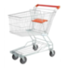 Voltz VZ-ST125L 125L Stainless Steel Heavy Duty Shopping Trolley