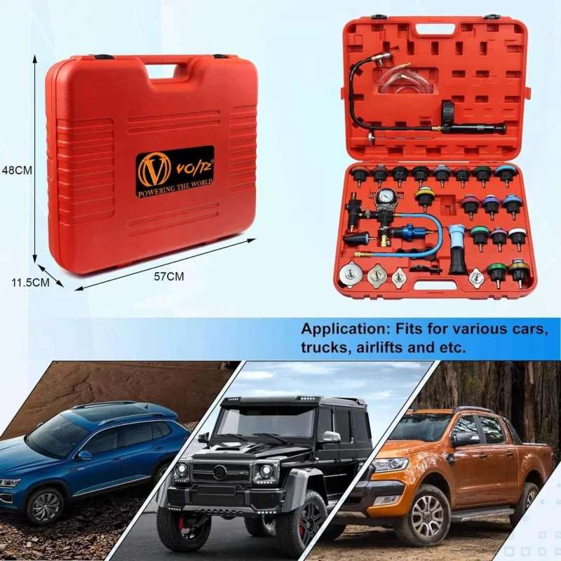 Voltz VZ-DN-G1029 28 Pcs Master Cooling Radiator Pressure Tester Kit image-4