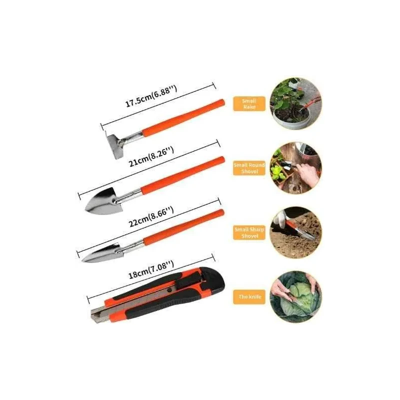 Voltz VZ-TK-14 12 Pcs Aluminum Home Garden Tool Set image-3