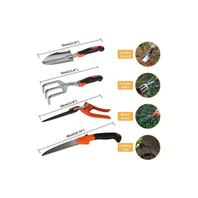 Voltz VZ-TK-14 12 Pcs Aluminum Home Garden Tool Set image-4