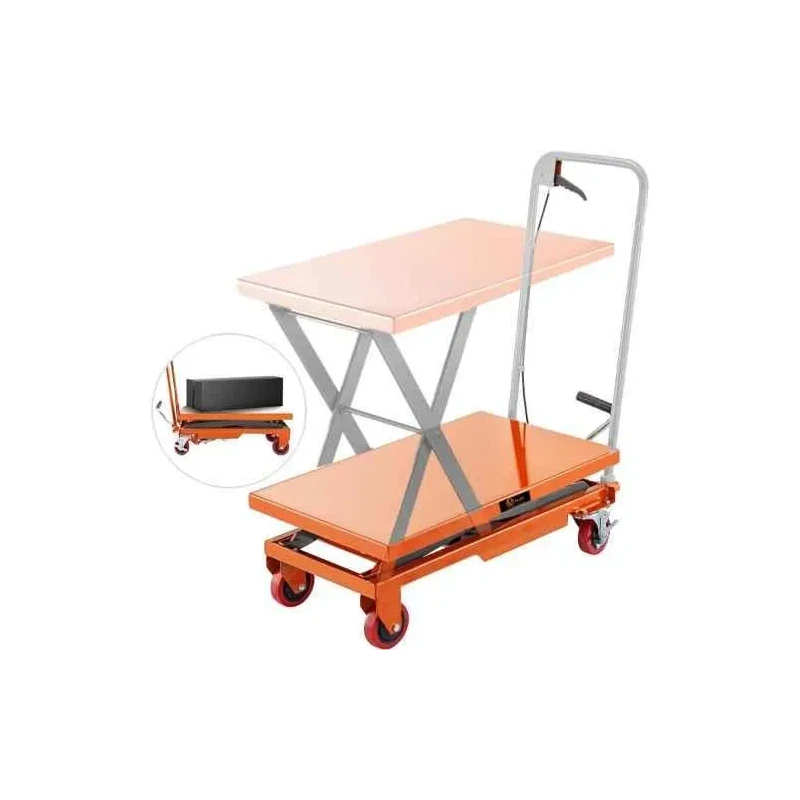 Voltz VZ-HT-150 150kg Manual Scissor Lift Table Trolley image-7