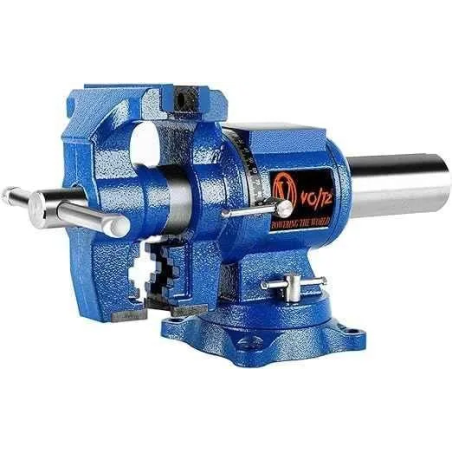 Voltz 6 Inch Cast Iron Swivel Base Bench Vice image-1