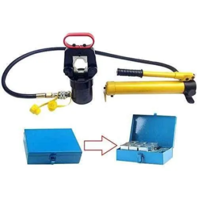 Voltz FYQ400180 20 Ton Hydraulic Hose Crimper Tool with Hand Pump image-1