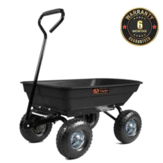 Voltz VZ-VTC-2147 120kg Poly Dump Cart with Steel Frame image-1
