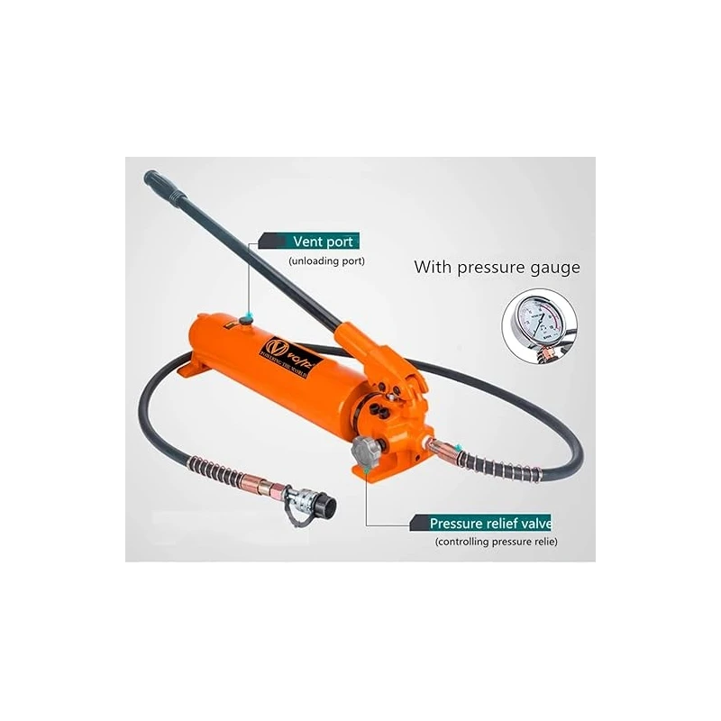 Voltz VZ-RSC-100100 Metal Orange/Black Hydraulic Bottle Jack image-4