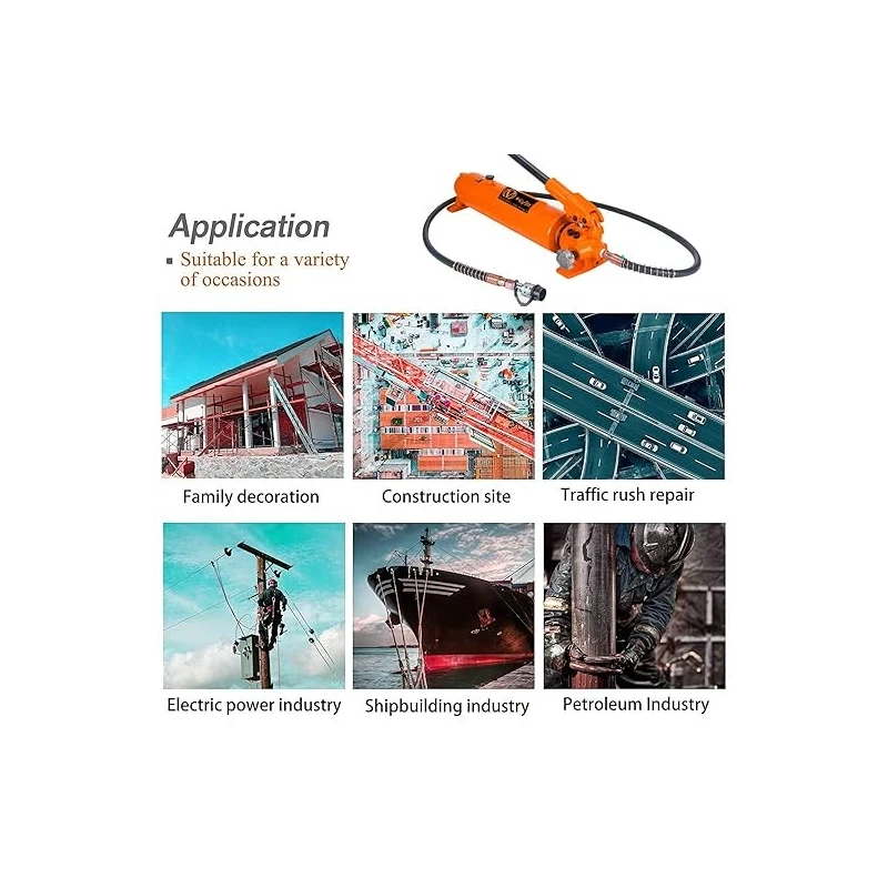 Voltz VZ-RSC-100100 Metal Orange/Black Hydraulic Bottle Jack image-7