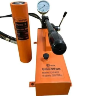 Voltz VZ-RSC-10200 10 Ton 490mm Alloy Steel Hydraulic Jack with VZ-CP-800S Double Acting Hydraulic Hand Pump image-8