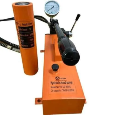 Voltz VZ-RSC-10200 10 Ton 490mm Alloy Steel Hydraulic Jack with VZ-CP-800S Double Acting Hydraulic Hand Pump image-8