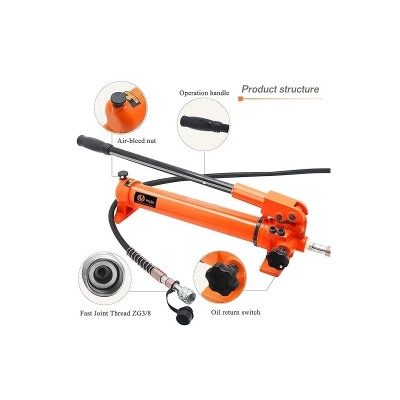 Voltz VZ-RSC-30100 Metal Orange/Black Hydraulic Bottle Jack image-6