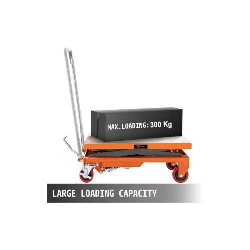 Voltz VZ-HT-300 300kg 900mm Manual Scissor Hydraulic Lift Table Trolley image-5