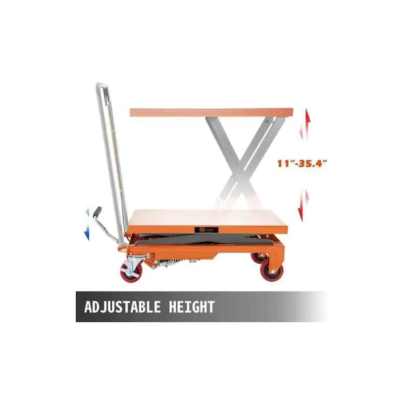 Voltz VZ-HT-300 300kg 900mm Manual Scissor Hydraulic Lift Table Trolley image-7