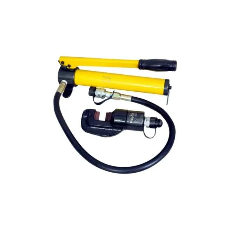 Voltz SC-16180 8 Ton 4-16mm Hydraulic Manual Two Head Rebar Cutter with CP-180 Hand Pump image-2