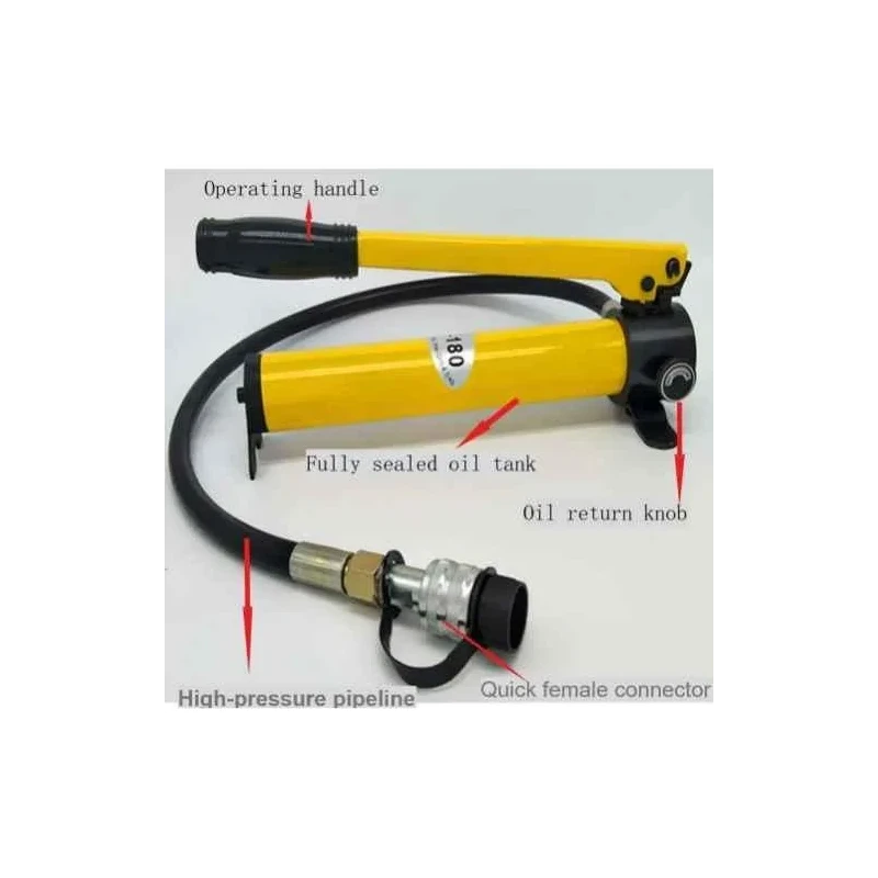 Voltz SC-16180 8 Ton 4-16mm Hydraulic Manual Two Head Rebar Cutter with CP-180 Hand Pump image-5