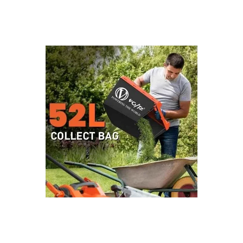 Voltz VZ-LM 2400 2400W 17 Inch Blade Electric Lawn Mowe with 52 Litre Grass Catcher Bag image-2