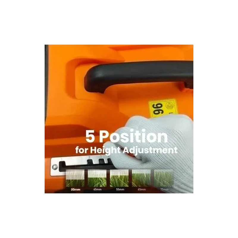 Voltz VZ-LM 2400 2400W 17 Inch Blade Electric Lawn Mowe with 52 Litre Grass Catcher Bag image-6