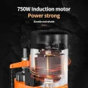 Voltz VZ-MK-750A 750W 2800rpm Cast Iron Black & Orange Bench Drill Machine image-2