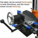 Voltz VZ-MK-750A 750W 2800rpm Cast Iron Black & Orange Bench Drill Machine image-4