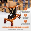 Voltz VZHT-1000 1000kg Orange Alloy Steel Manual Scissor Lift Table image-1