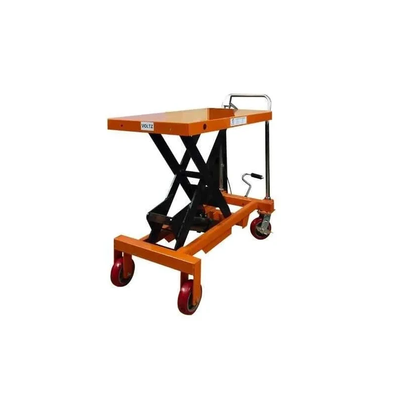 Voltz VZHT-1000 1000kg Orange Alloy Steel Manual Scissor Lift Table image-4