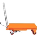 Voltz VZHT-1000 1000kg Orange Alloy Steel Manual Scissor Lift Table image-6