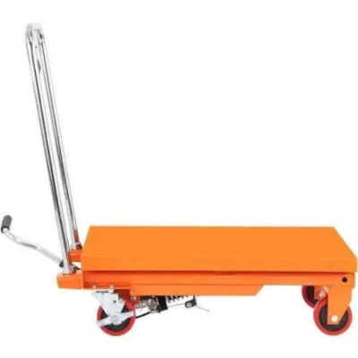 Voltz VZHT-1000 1000kg Orange Alloy Steel Manual Scissor Lift Table image-6