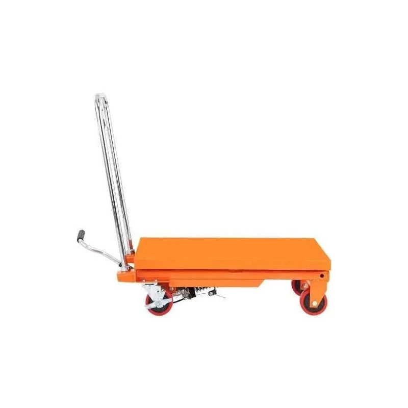 Voltz VZHT-1000 1000kg Orange Alloy Steel Manual Scissor Lift Table image-6
