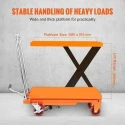 Voltz VZHT-1000 1000kg Orange Alloy Steel Manual Scissor Lift Table image-7