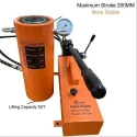 Voltz VZ-RSC-50200 50 Ton 515mm Alloy Steel Hydraulic Jack with VZ-CP-800S Double Acting Hydraulic Hand Pump image-7