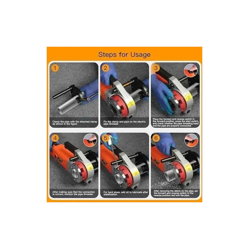 Buy Voltz VZ-PTM-2300 2300W Handheld NPT Threader Kit online