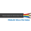 FINOLEX THREE CORE FLAT CABLES WITH BARE COPPER 6 Sq. mm