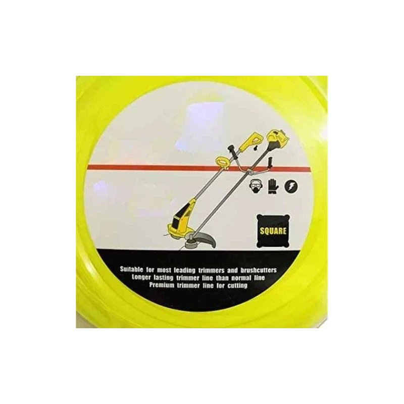 Shwarya 3.5mm Square Nylon Trimmer Line for Brush Cutter