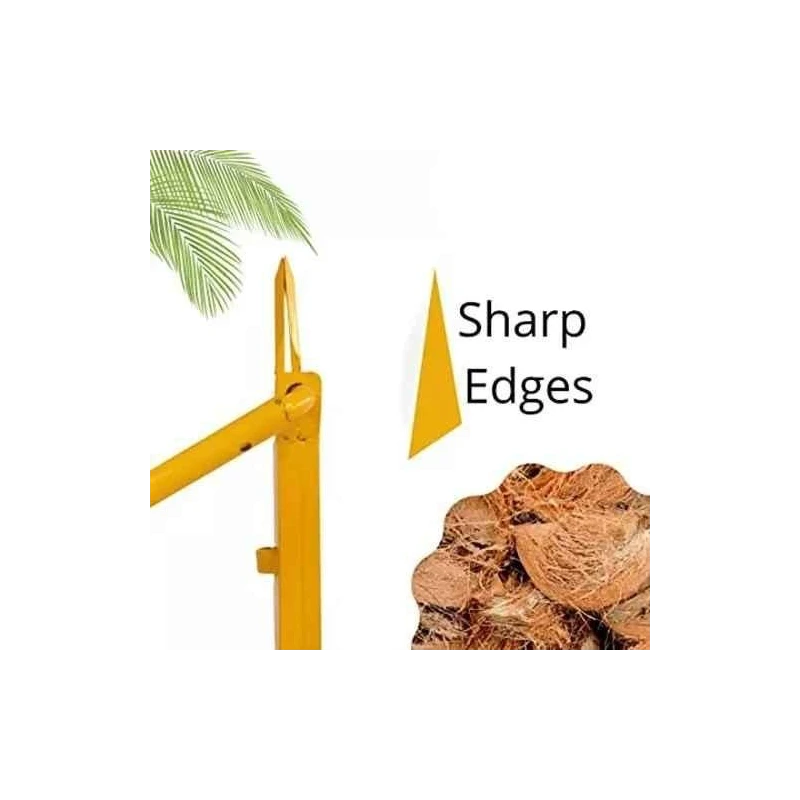 Shwarya Iron Yellow Coconut Dehusker Naral Solni Manual Machine