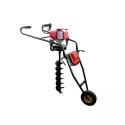 Shwarya 63CC Iron & Plastic Wheel-Type Earth Auger without Drill Bit