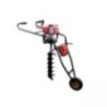 Shwarya 63CC Iron & Plastic Wheel-Type Earth Auger without Drill Bit, 1190799