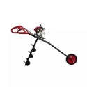 Shwarya 63CC Iron & Plastic Wheel-Type Earth Auger without Drill Bit