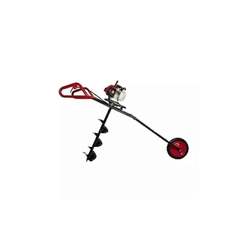 Shwarya 63CC Iron & Plastic Wheel-Type Earth Auger without Drill Bit