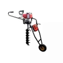 Shwarya 63CC Iron & Plastic Wheel-Type Earth Auger without Drill Bit