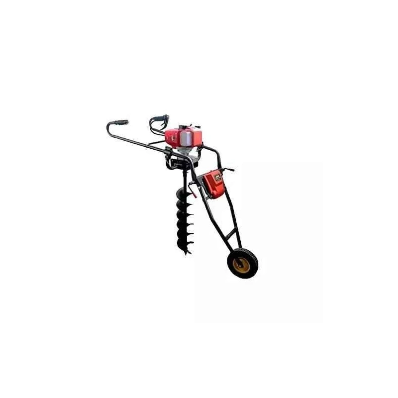 Shwarya 63CC Iron & Plastic Wheel-Type Earth Auger without Drill Bit