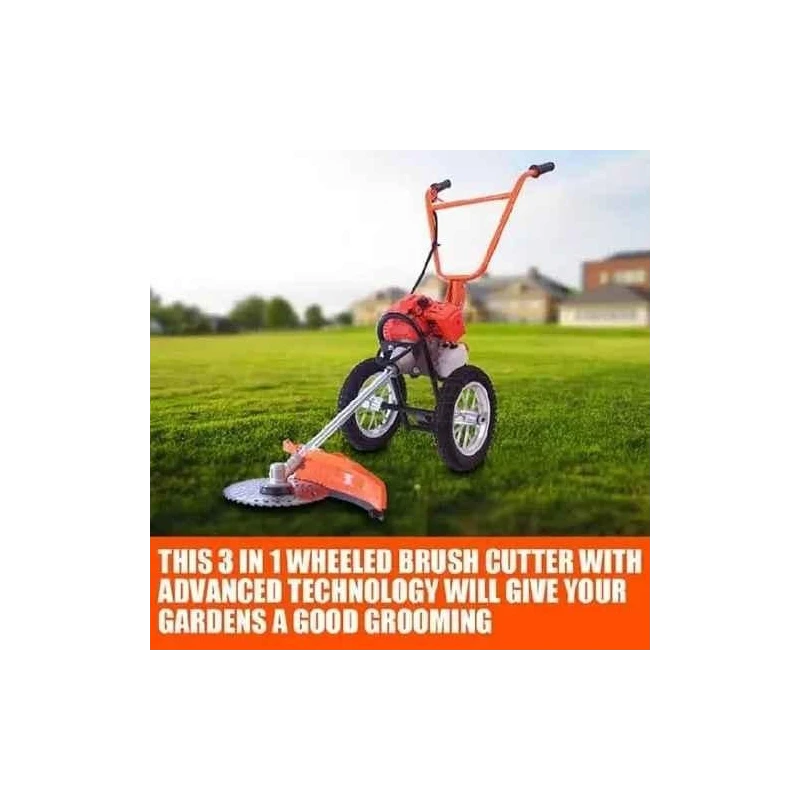 Shwarya 4-Stroke GX35 Engine Wheel Brush Cutter