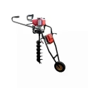 Shwarya 63CC Iron & Plastic Wheel-Type Earth Auger without Drill Bit