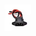 Shwarya Black Charging Socket with Wire and Cap
